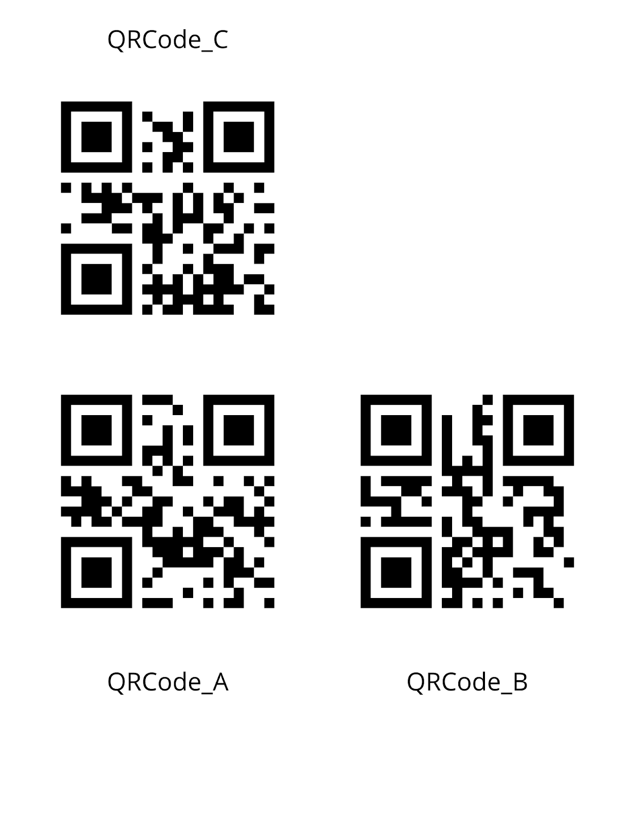 QR Code Sheet